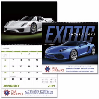  exotic sport cars calendars