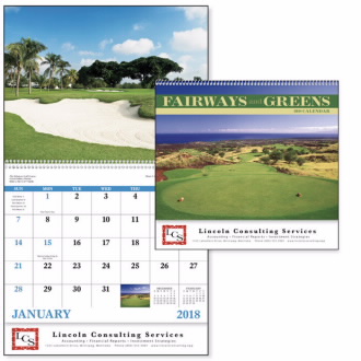 printed golf calendars