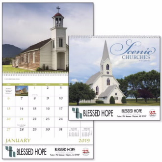 Scenic Churches calendars